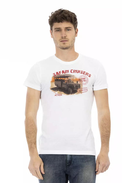 T-Shirt aus weißer Baumwolle