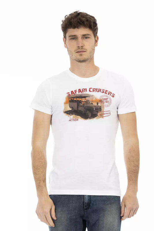 T-Shirt aus weißer Baumwolle