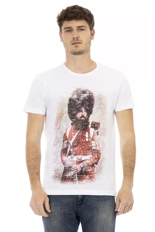 T-Shirt aus weißer Baumwolle