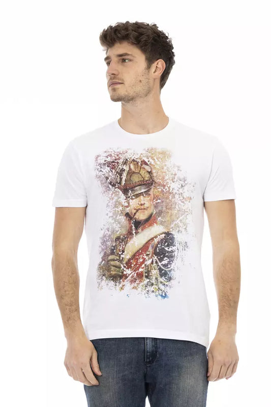 T-Shirt aus weißer Baumwolle