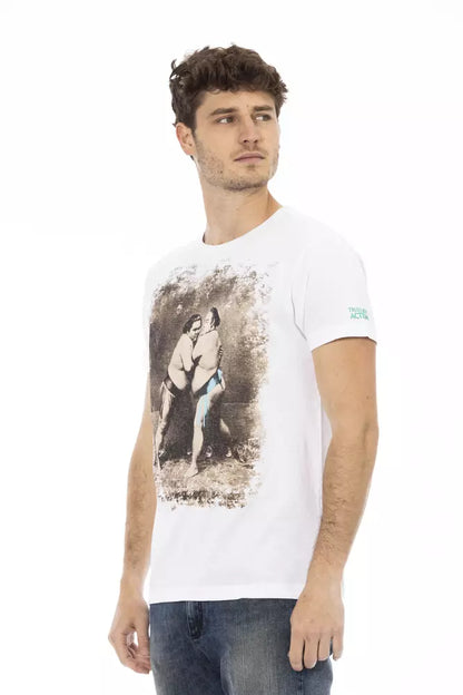 T-Shirt aus weißer Baumwolle