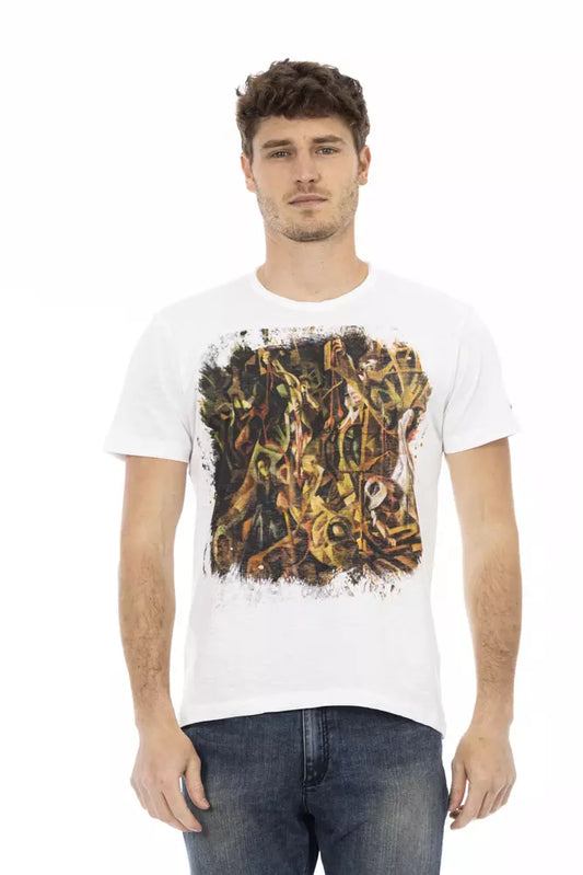 T-Shirt aus weißer Baumwolle