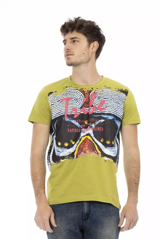 T-Shirt aus grüner Baumwolle