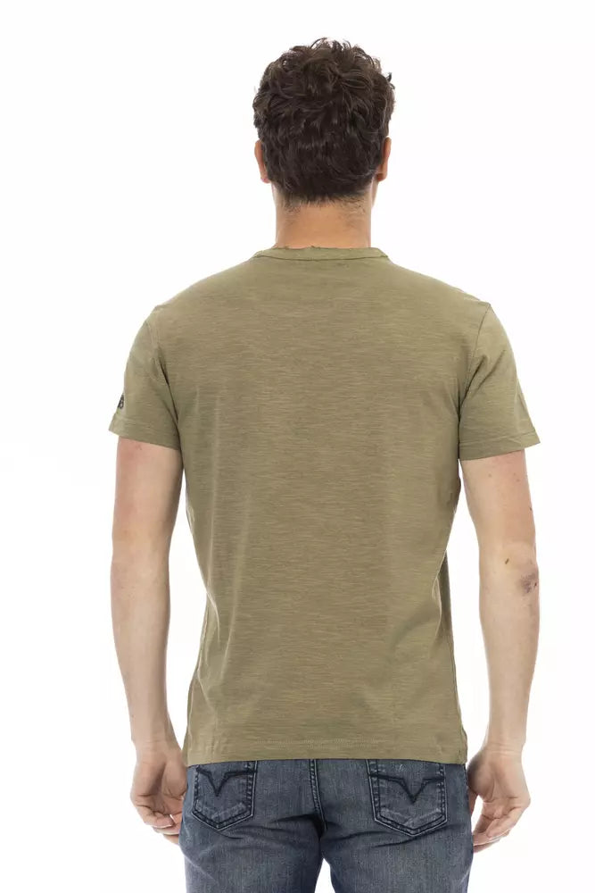 T-Shirt aus grüner Baumwolle