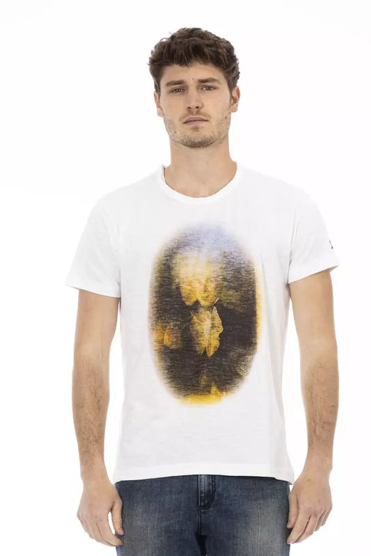 T-Shirt aus weißer Baumwolle