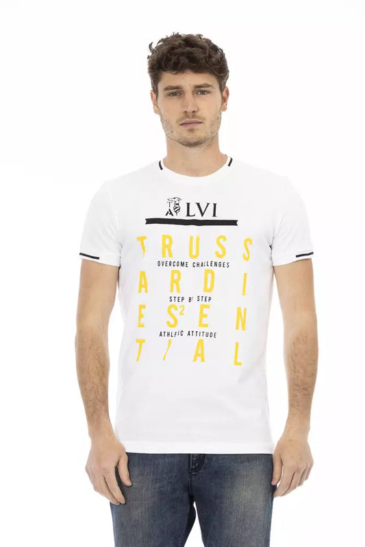 T-Shirt aus weißer Baumwolle