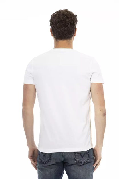 T-Shirt aus weißer Baumwolle