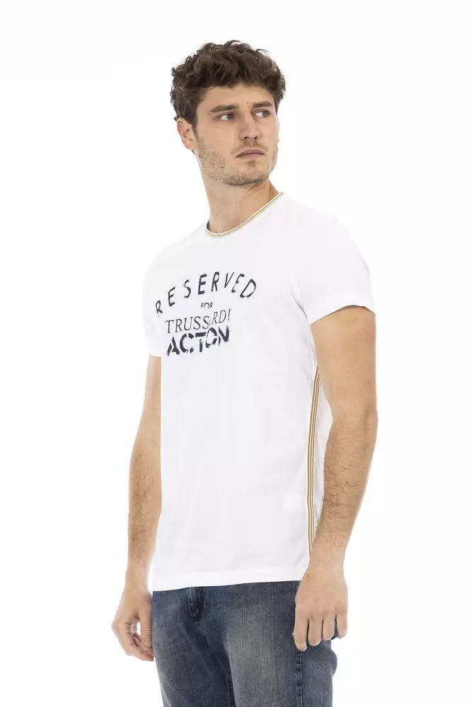 T-Shirt aus weißer Baumwolle