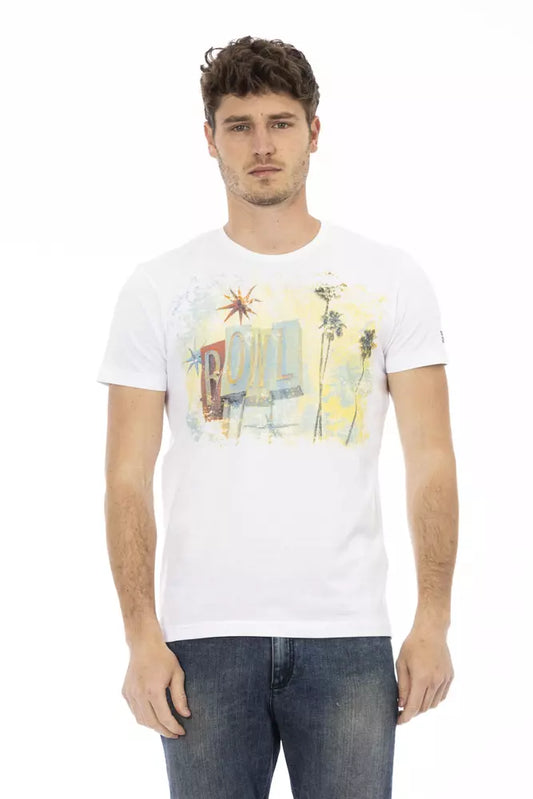 T-Shirt aus weißer Baumwolle
