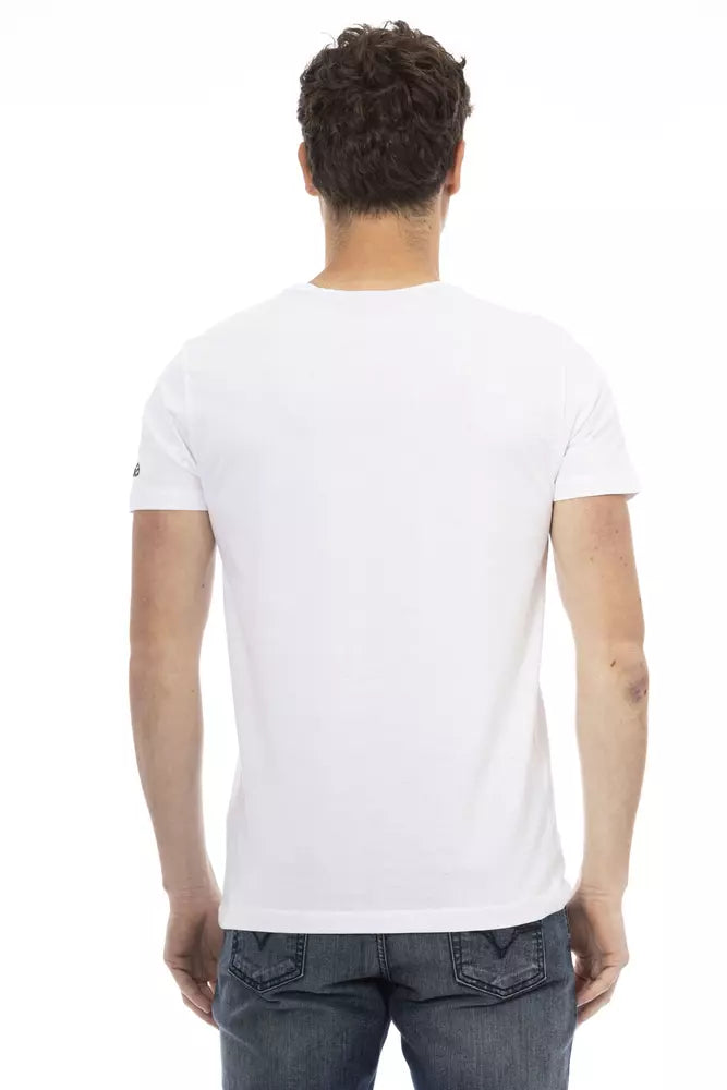 T-Shirt aus weißer Baumwolle