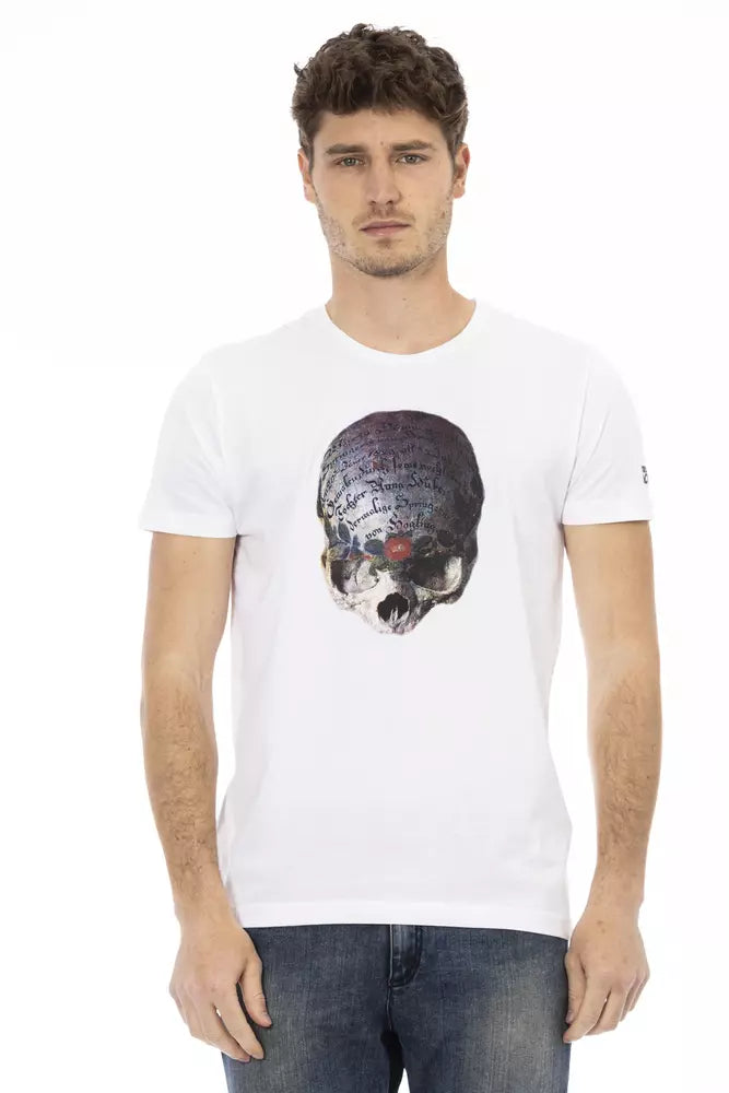 T-Shirt aus weißer Baumwolle