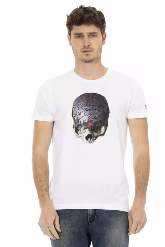 T-Shirt aus weißer Baumwolle