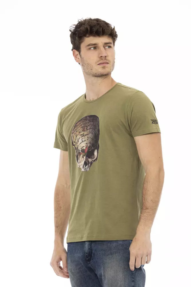 T-Shirt aus grüner Baumwolle