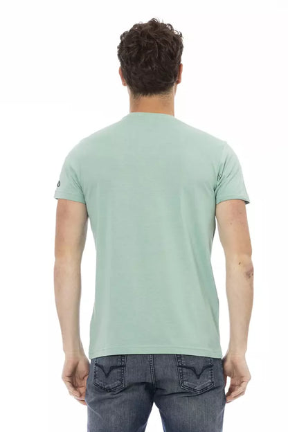 T-Shirt aus grüner Baumwolle