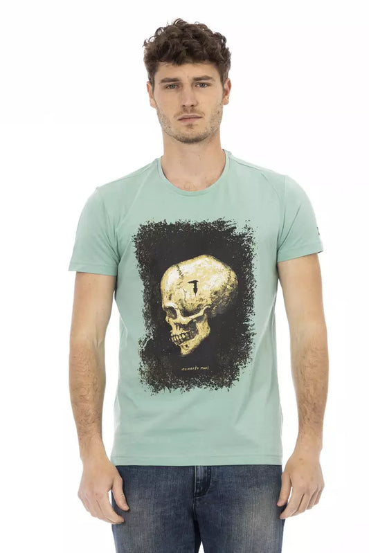 T-Shirt aus grüner Baumwolle