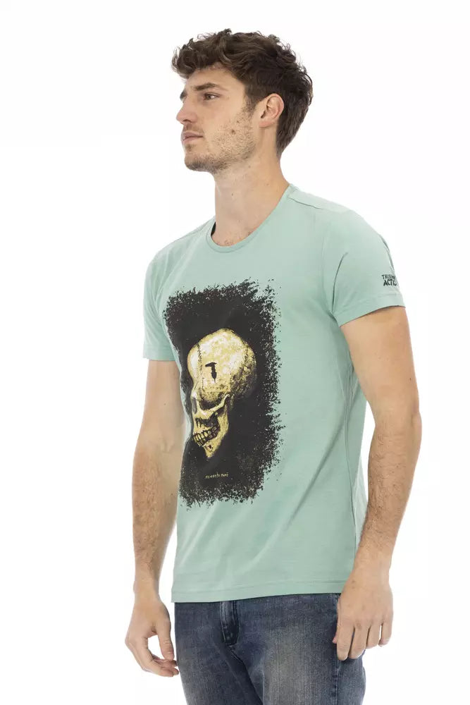 T-Shirt aus grüner Baumwolle