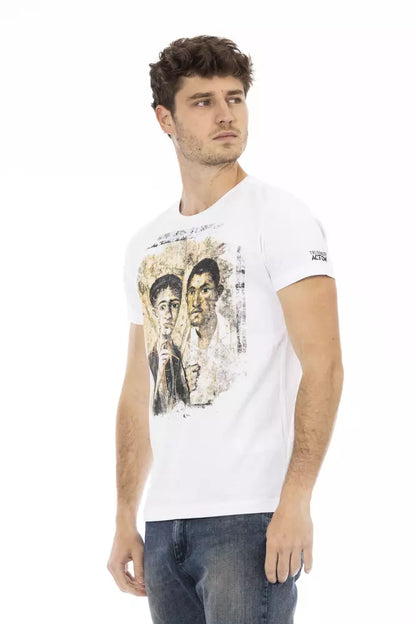 T-Shirt aus weißer Baumwolle