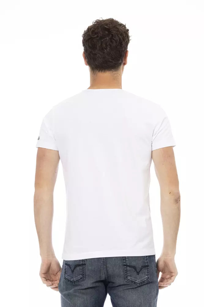 T-Shirt aus weißer Baumwolle