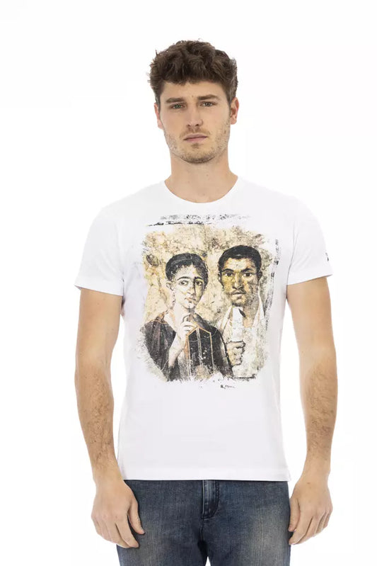 T-Shirt aus weißer Baumwolle