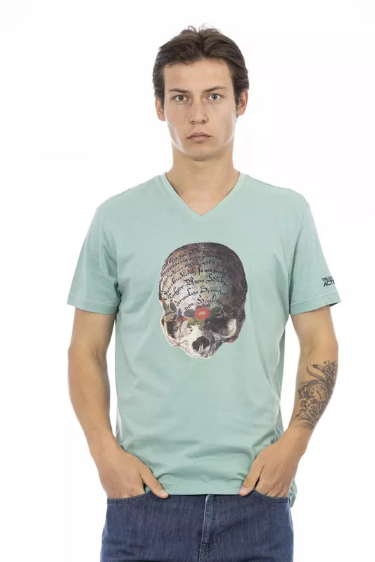 T-Shirt aus grüner Baumwolle