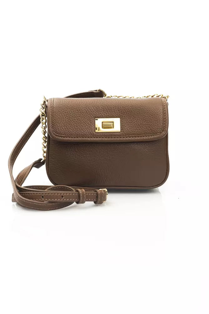 Braune Leder Crossbody Tasche