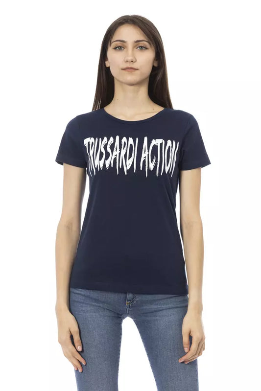 Blaue Baumwolle Tops &Amp; T-Shirt