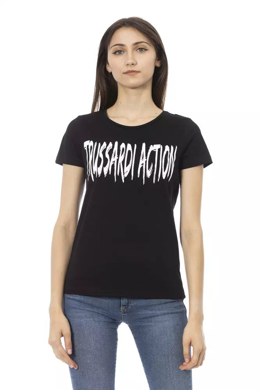 Schwarz Baumwolle Tops &Amp; T-Shirt