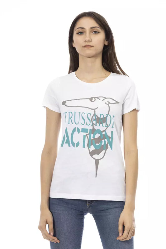 Weiße Baumwoll-Oberteile &Amp; T-Shirt