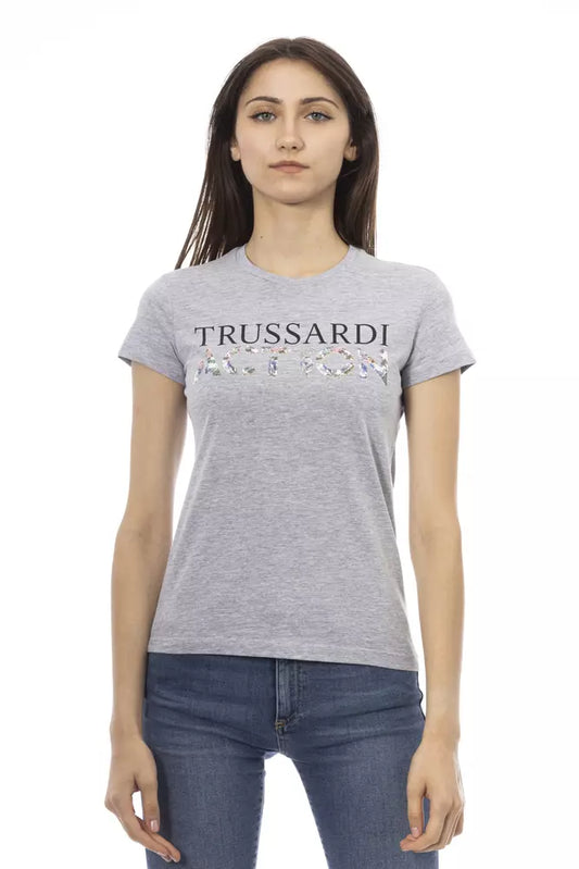 Graue Baumwoll-Oberteile &Amp; T-Shirt