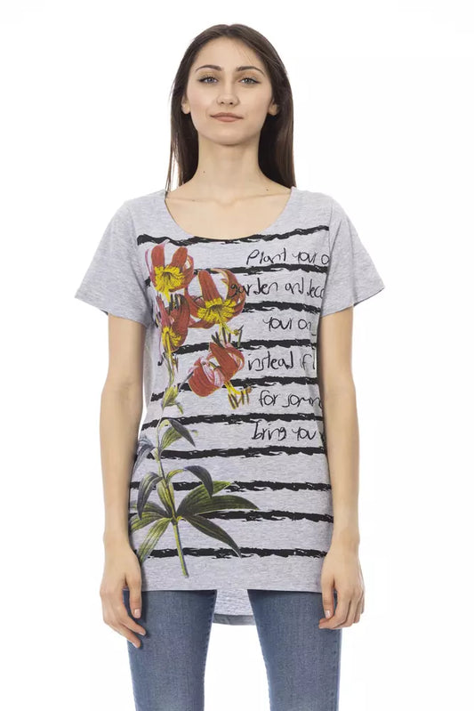 Graue Baumwoll-Oberteile &Amp; T-Shirt