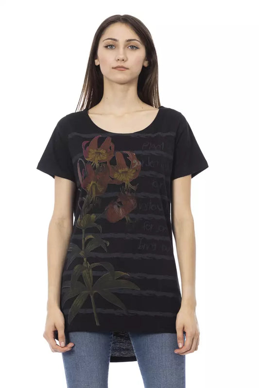 Schwarz Baumwolle Tops &Amp; T-Shirt