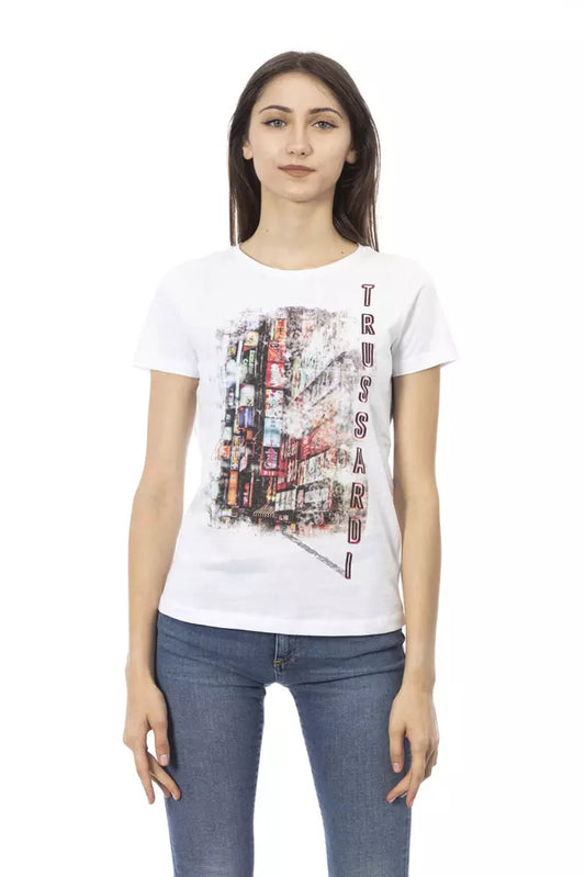 Weiße Baumwoll-Oberteile &Amp; T-Shirt