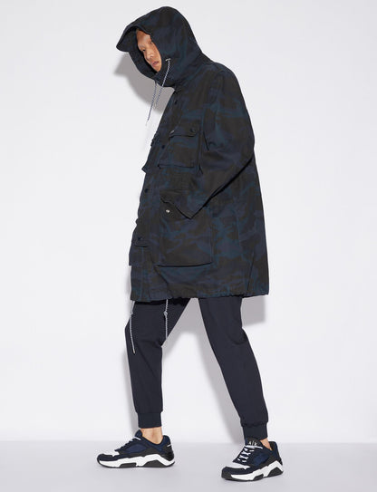Blaue Baumwolljacke