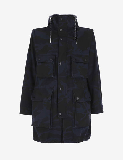 Blaue Baumwolljacke