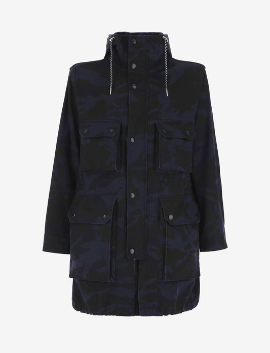 Blaue Baumwolljacke