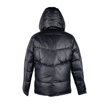 Schwarze Polyester-Jacke