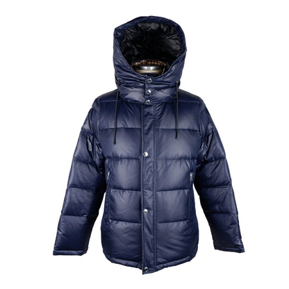 Blaue Polyester-Jacke