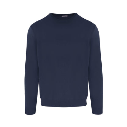 Blauer Kaschmirpullover