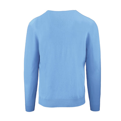 Hellblauer Kaschmirpullover