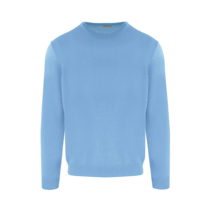 Hellblauer Kaschmirpullover