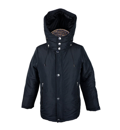 Schwarze Polyamid-Jacke