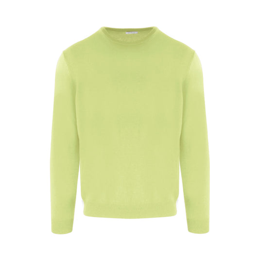 Gelber Kaschmirpullover