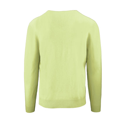 Gelber Kaschmirpullover
