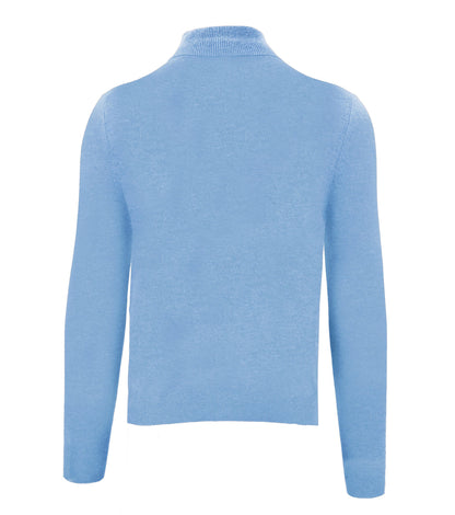 Hellblauer Kaschmirpullover