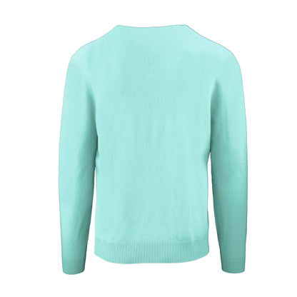 Grüner Kaschmirpullover