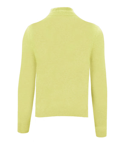 Gelber Kaschmirpullover
