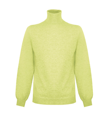 Gelber Kaschmirpullover