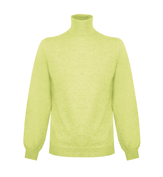 Gelber Kaschmirpullover