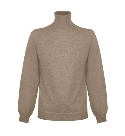 Beigefarbener Kaschmirpullover