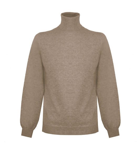 Beigefarbener Kaschmirpullover
